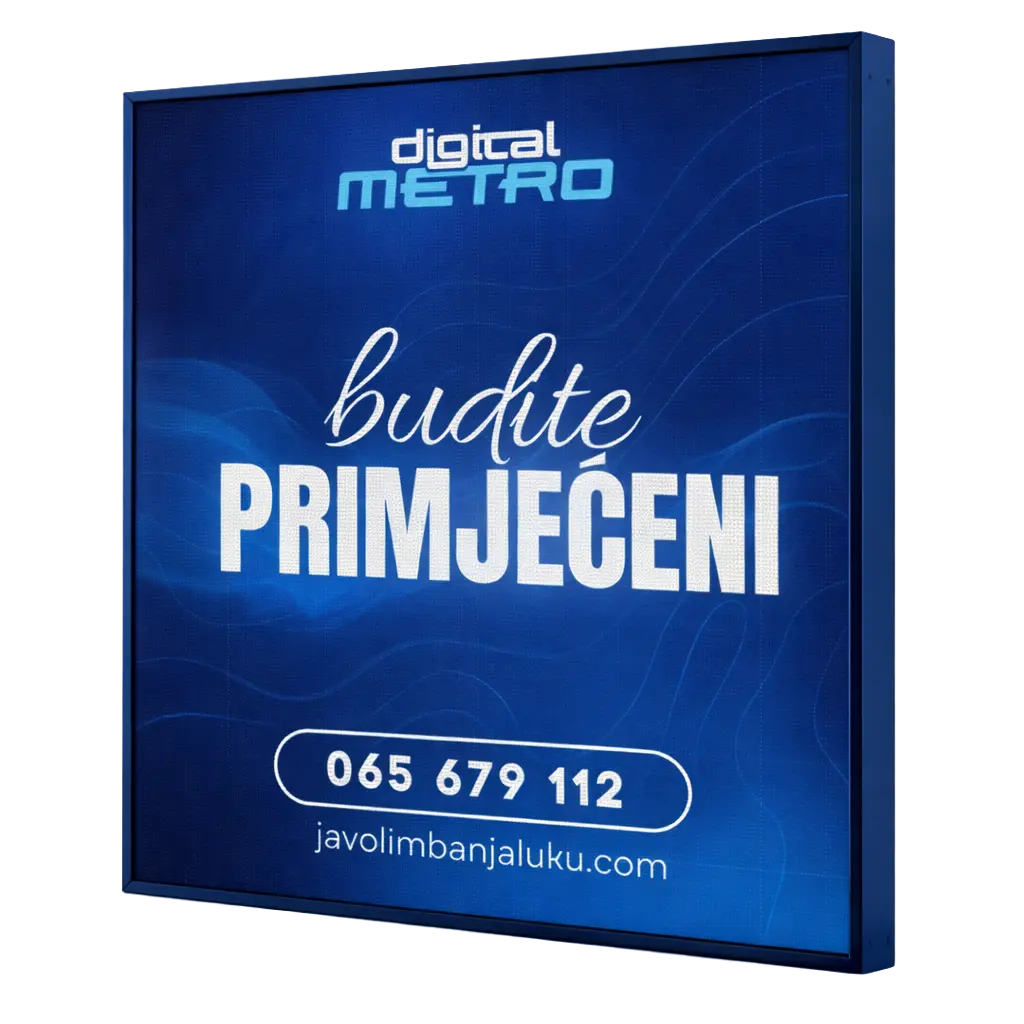Digital Metro LED Bilbord - Premium outdoor LED displej za oglašavanje